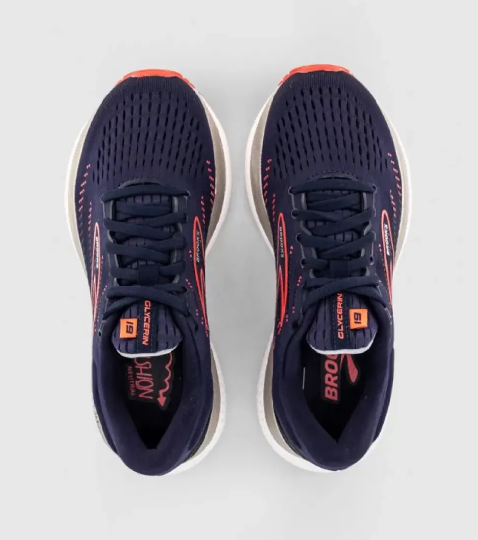 Fashion Glycerin 19 Womens Navy Diva Pink Women Run