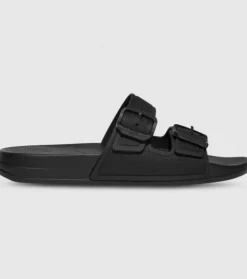 Clearance Iqushion Two Bar Buckle Slides Womens Women Sandals & Thongs