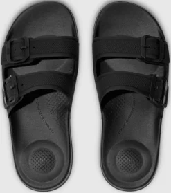 Clearance Iqushion Two Bar Buckle Slides Womens Women Sandals & Thongs
