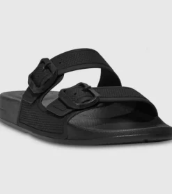 Clearance Iqushion Two Bar Buckle Slides Womens Women Sandals & Thongs