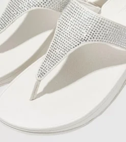 Discount Lulu Crystal Embellished Toe Post Womens Women Sandals & Thongs