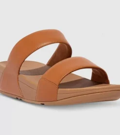 New Lulu Leather Slides Womens Women Sandals & Thongs