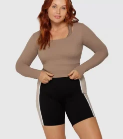 Shop Lifted Active Cropped Long Sleeve Top Womens Women Tees