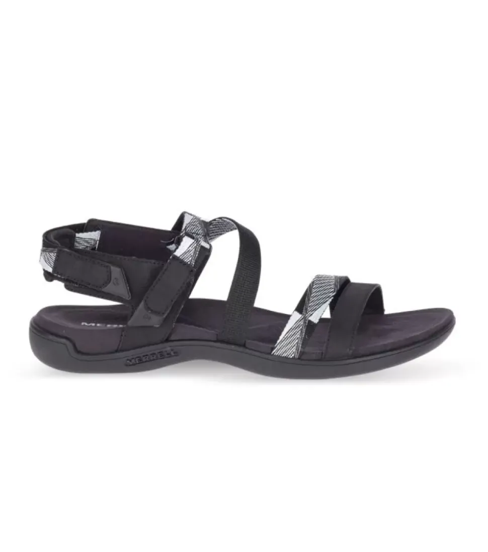 Online District Mendi Backstrap Womens Black White Women Sandals & Thongs