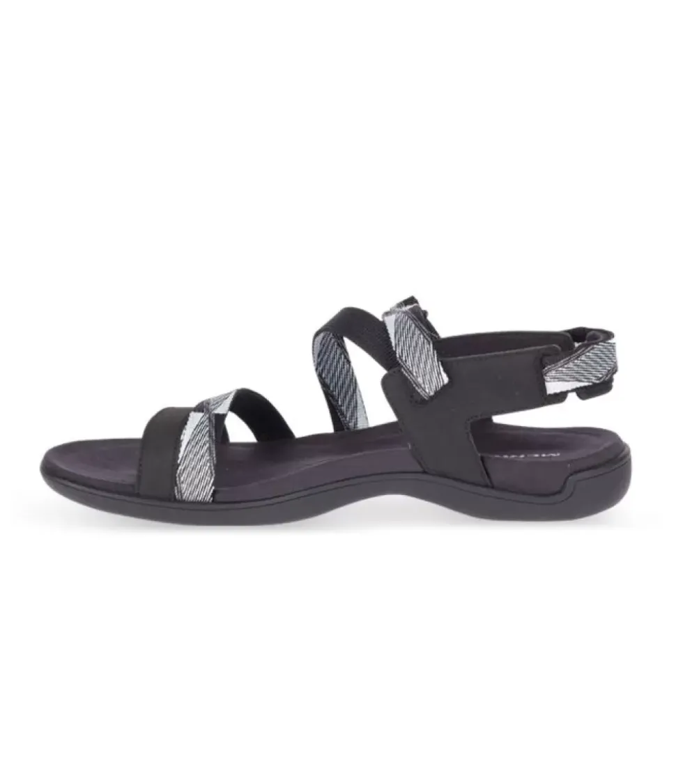 Online District Mendi Backstrap Womens Black White Women Sandals & Thongs