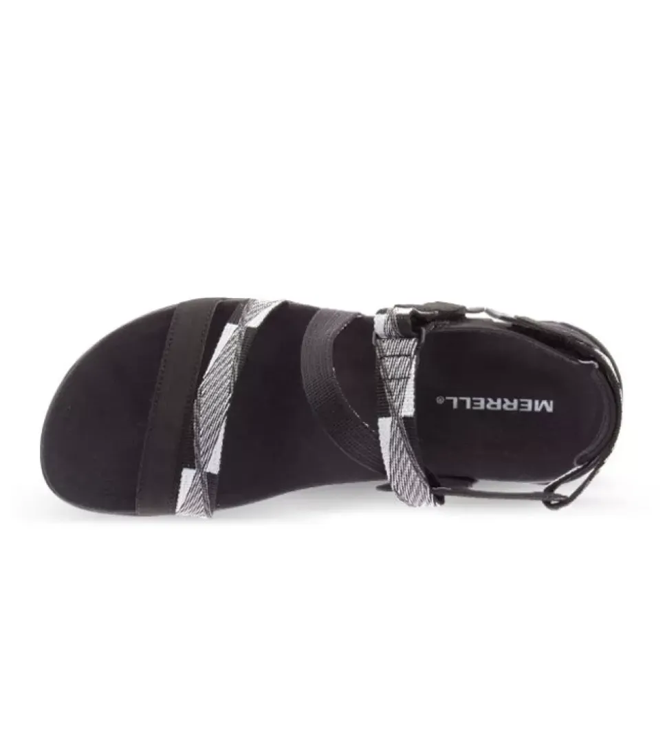 Online District Mendi Backstrap Womens Black White Women Sandals & Thongs