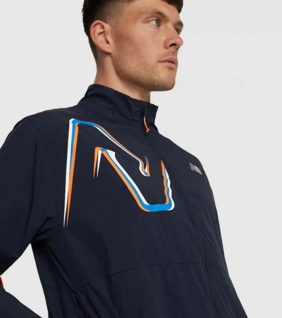Online Graphic Impact Run Jacket Mens Men Outerwear