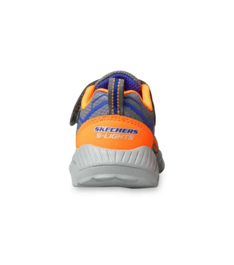 Online Magna Lights Bozler (Td) Kids Charcoal Orange Kids Sandals & Walk