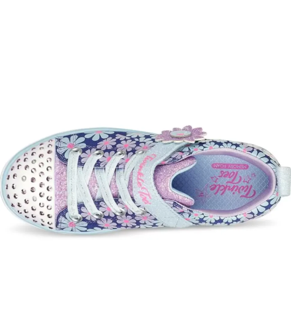 Clearance Sparkle Lite Super Blooms (Ps) Kids Denim Multi Kids Sandals & Walk