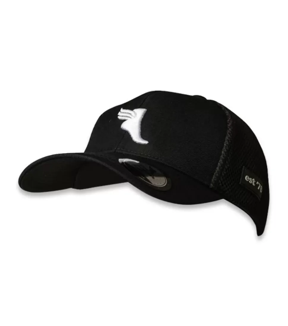 Best The Athletes Foot Peak Trucker Cap Black White Women Hats