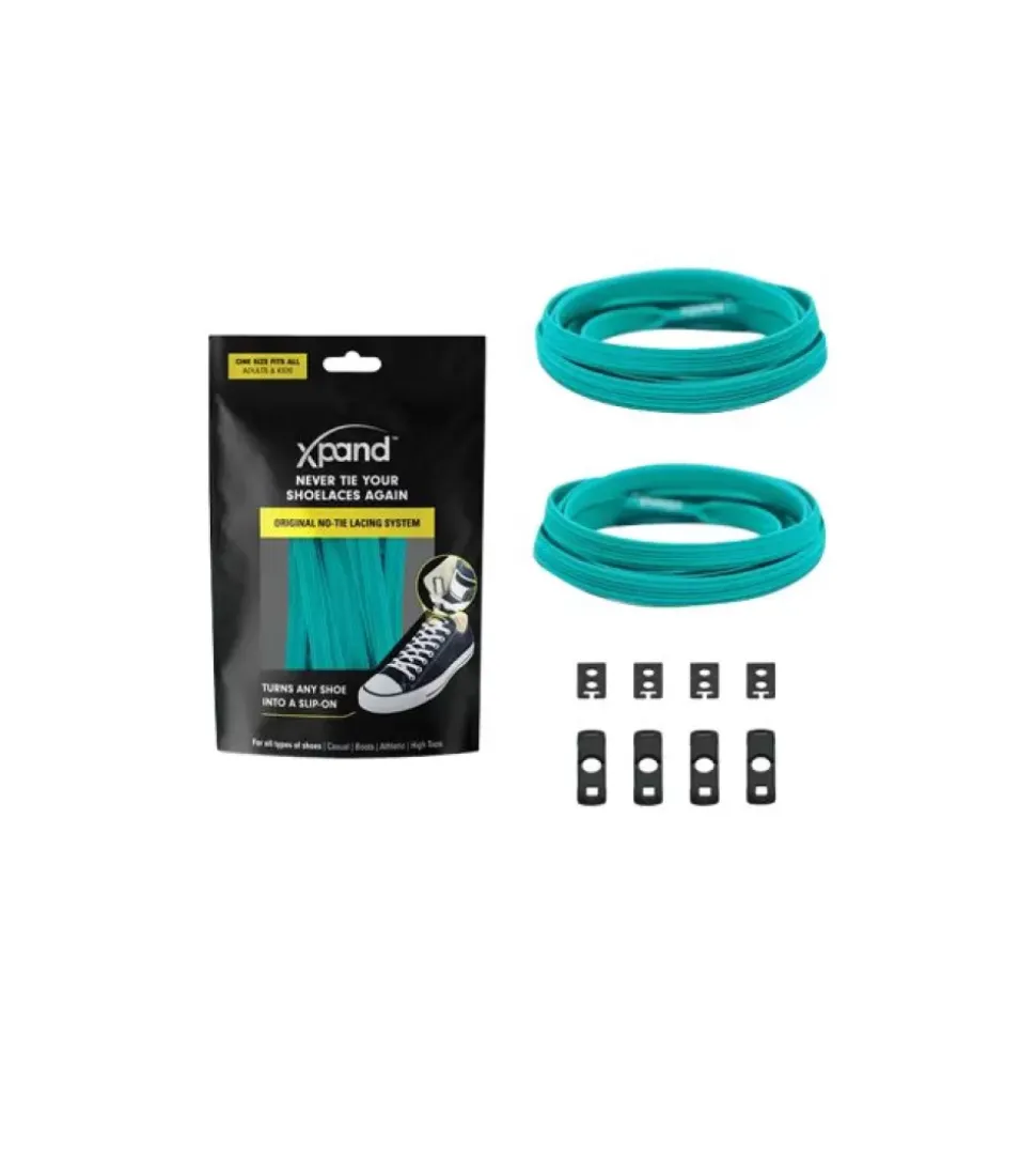 Online Xpand Original No-Tie Laces Teal Women Laces